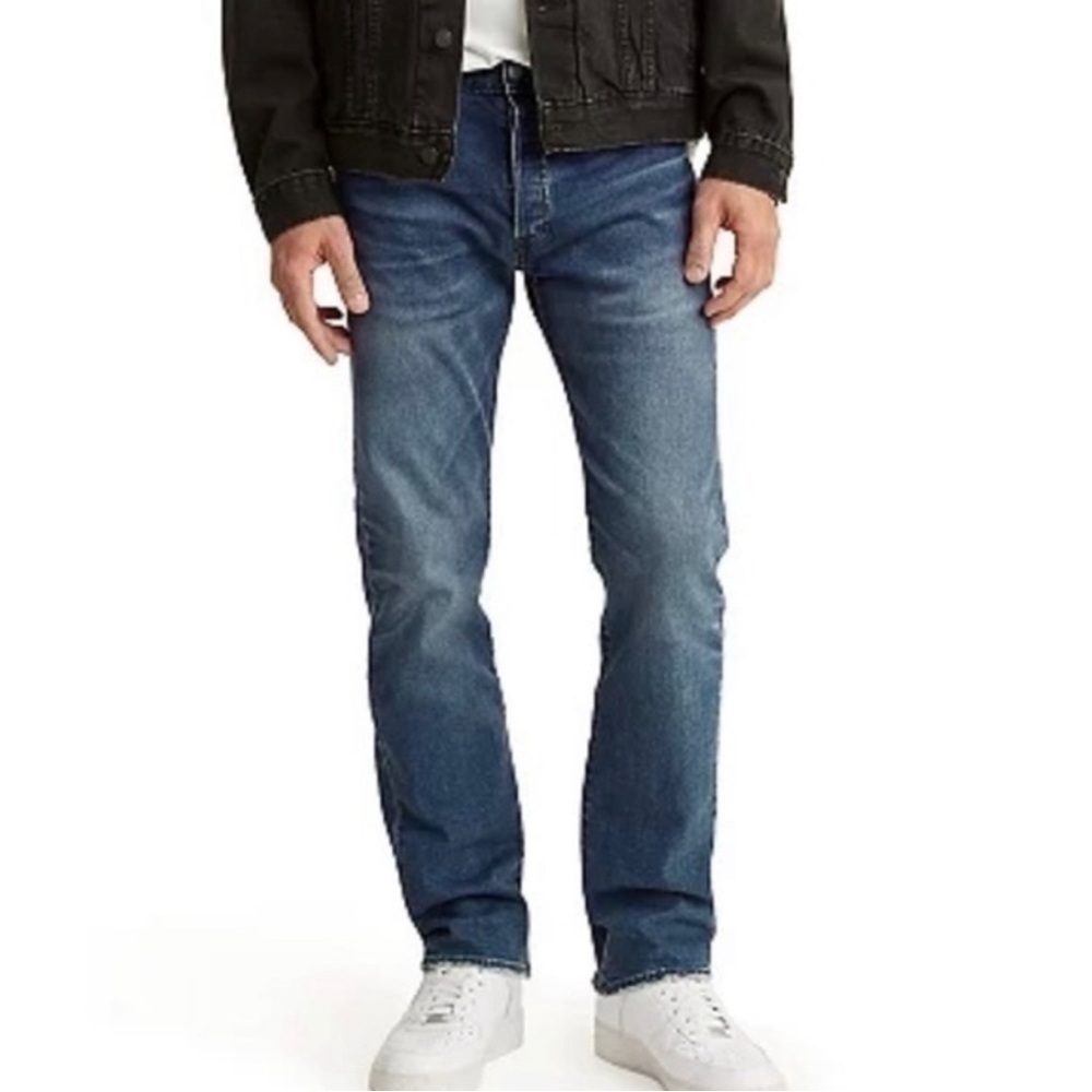 Levi’s 501 Original Fit Straight Leg Button Fly Jeans 34W 30L